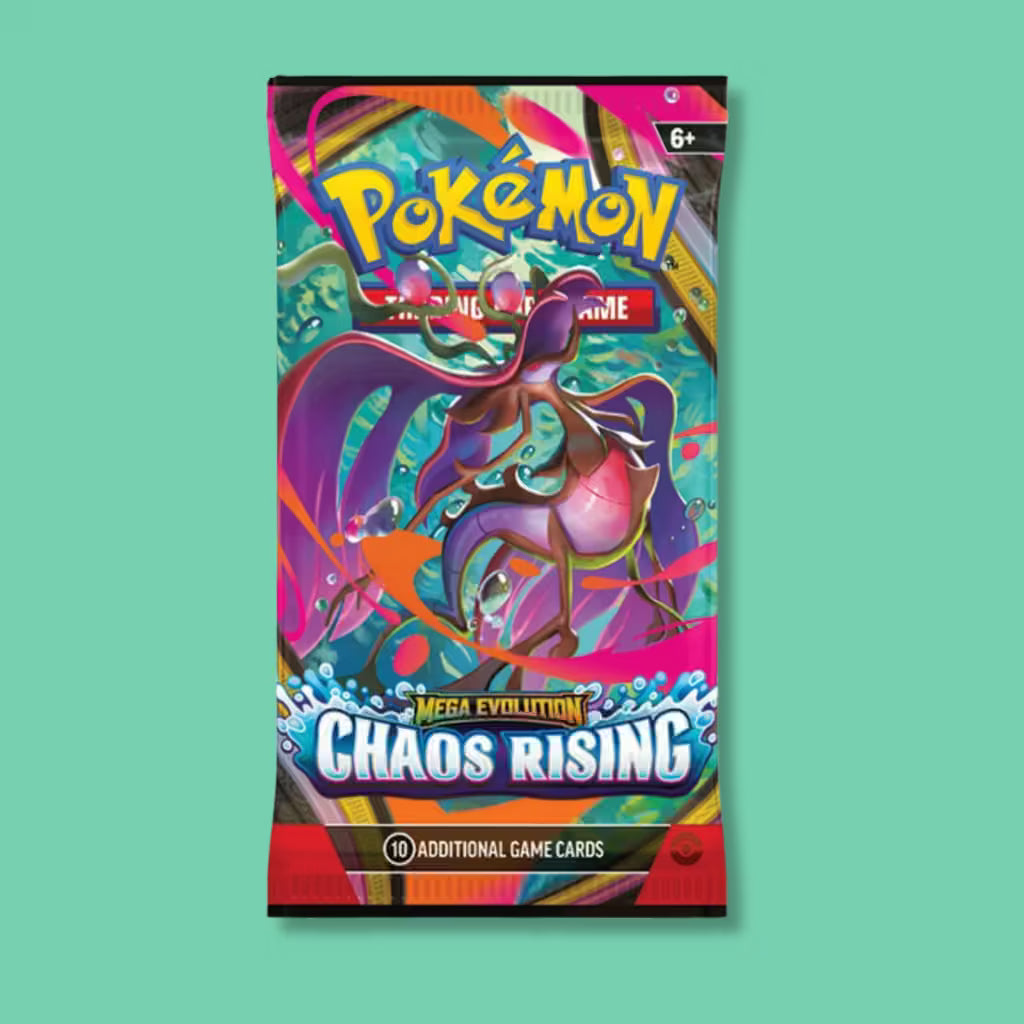 Pokémon TCG Chaos Rising booster pack artwork, wholesale for Pokemon vending machines