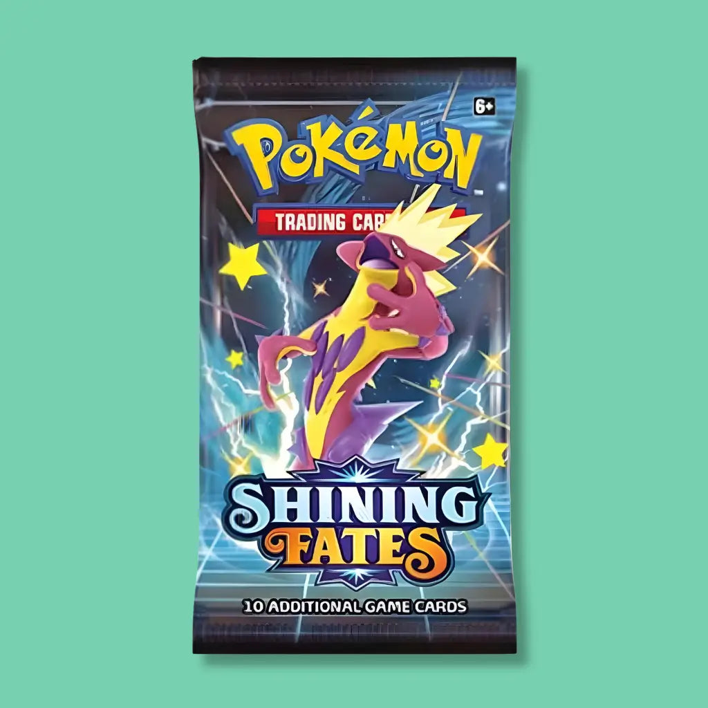 VTM Vending wholesale Shining Fates Shiny Toxtricity Pokémon booster pack for trading card vending machines.