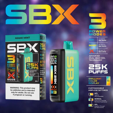 SBX 25K Disposable Vape (Pack of 5)