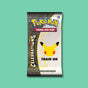 Pokémon Celebrations 25th anniversary booster pack, 4 cards, Pikachu 25 logo