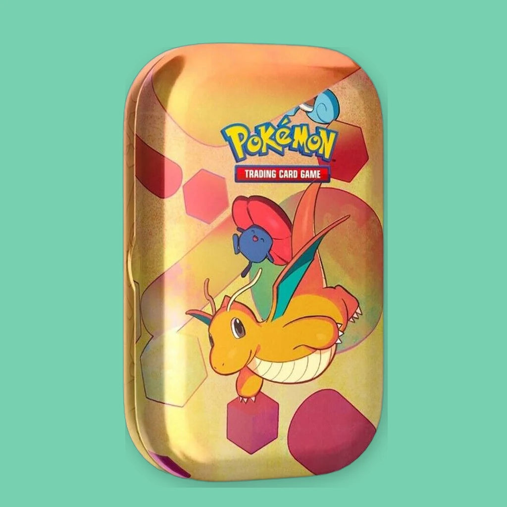 Pokémon Scarlet & Violet 151 Mini Tin, Dragonite & Vileplume design