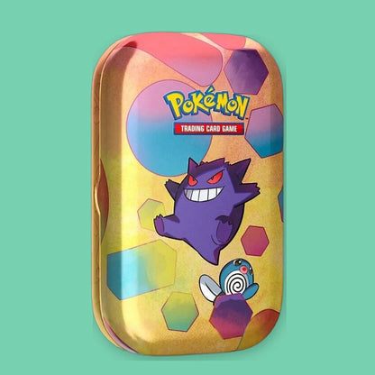 Pokémon Scarlet & Violet 151 Mini Tin, Gengar & Poliwag design