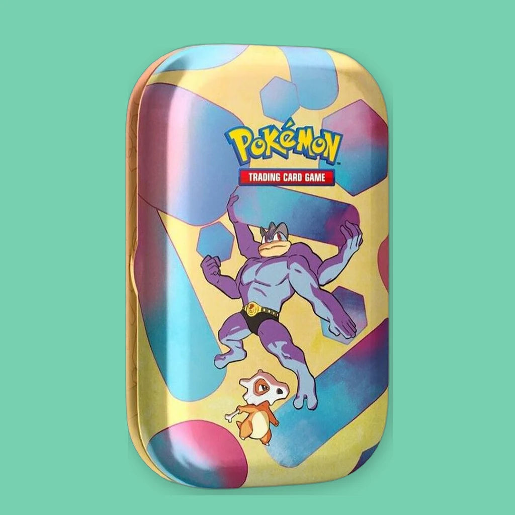 Pokémon Scarlet & Violet 151 Mini Tin, Machamp & Cubone design