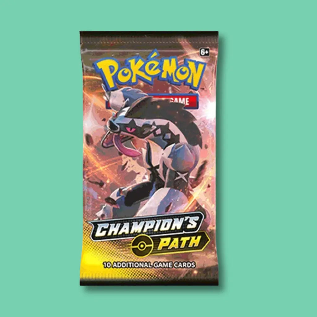 Champion's Path Obstagoon Pokémon booster pack for vending machines — sealed wholesale singles from VTM Vending.
