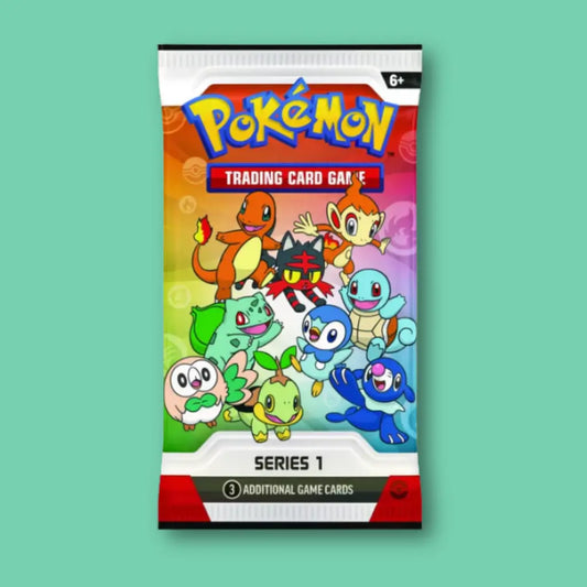 Pokémon First Partner Illustration Collection Series 1 booster pack for wholesale TCG vending — Kanto, Sinnoh and Alola starters