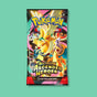 Pokemon TCG Mega Evolution Ascended Heroes booster pack featuring Dragonite, Charizard and Ho-Oh artwork with 10 additional game cards