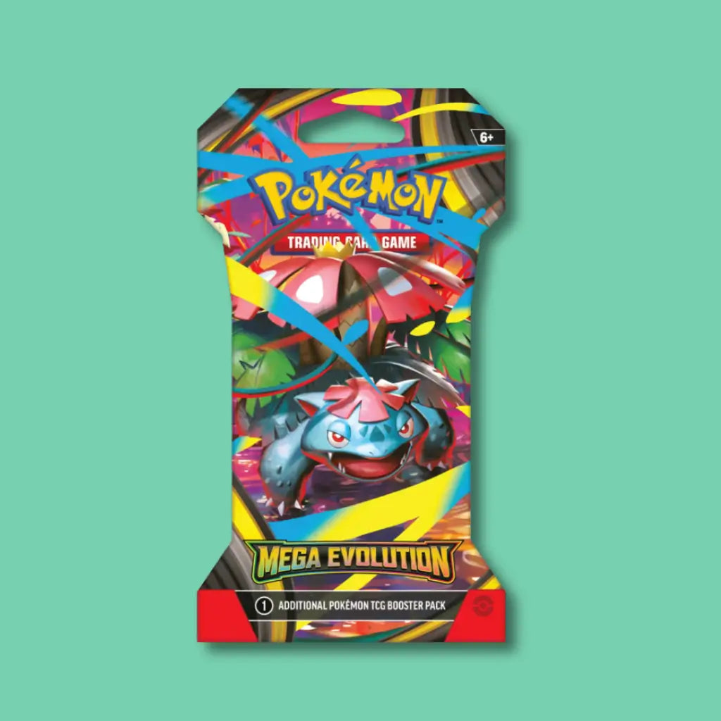 Pokémon Mega Evolution sleeved booster pack (10 cards) from VTM Vending