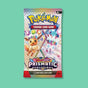 Pokémon TCG Scarlet & Violet Prismatic Evolutions booster pack Eevee and Sylveon