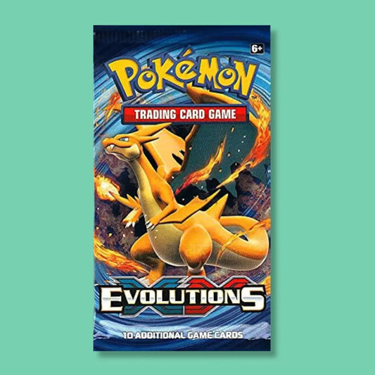 VTM Vending wholesale XY Evolutions Charizard Pokémon booster pack for trading card vending machines.